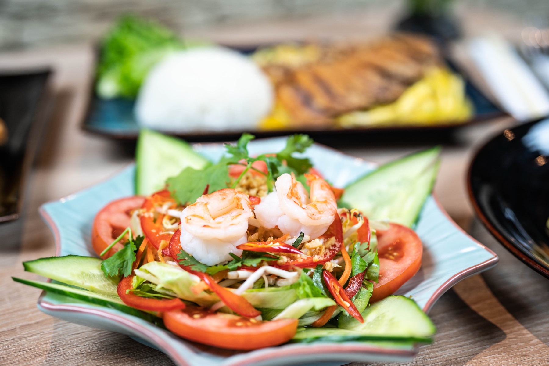 Vietnamesischer Salat mit Garnelen