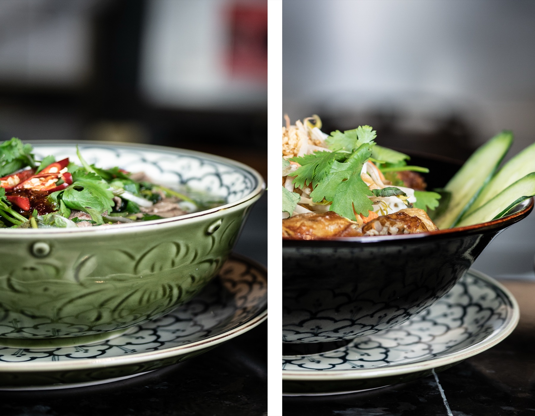 Traditionelle vietnamesische Pho und Nudelgerichte bei Sen Kitchen Stuttgart